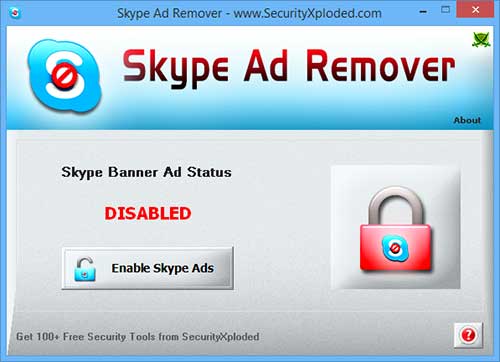 SkypeAdRemover Screenshot