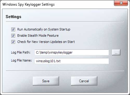 WindowsSpyKeylogger Screenshot